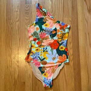Summersalt x Rifle Paper Co one shoulder swimsuit size 8